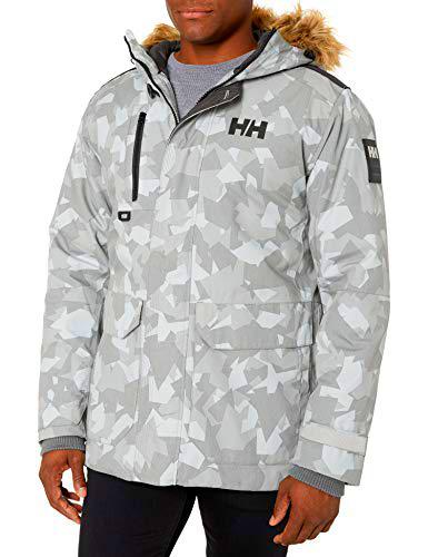 Helly Hansen Svalbard Parka Chaqueta Deportiva, Gris (Camuflaje Gris 971)