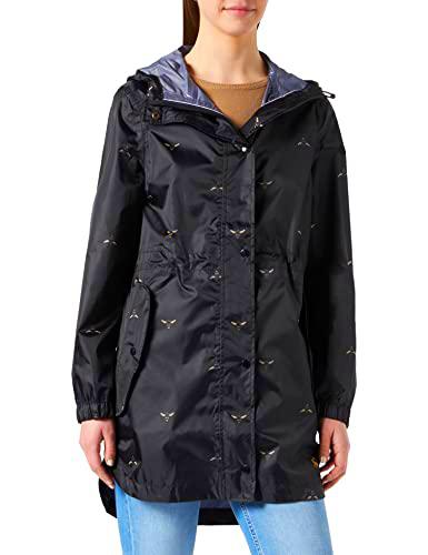 Joules Golightly Impermeable, Negro, 48 para Mujer