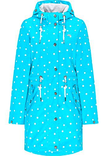 SCHMUDDELWEDDA 34312296 Impermeable, Turquesa AOP, XL para Mujer