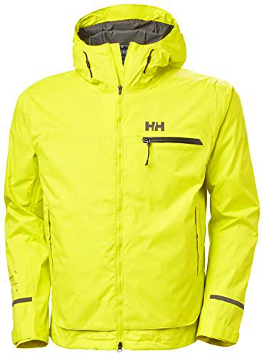 Helly Hansen Ride Hooded Rain Jacket, Hombre, 350 Sweet Lime, L