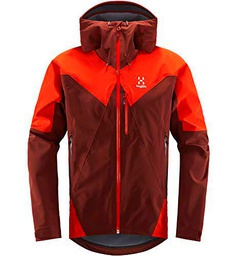 Haglöfs L.I.M Touring Proof Chaqueta, Hombre, Maroon Red/Habanero , XL