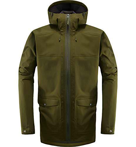 Haglöfs Eco Proof Chaqueta, Hombre, Deep Woods, XS