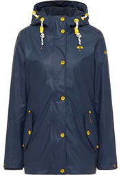 SCHMUDDELWEDDA Chubasquero Chaqueta para Lluvia, Azul Marino