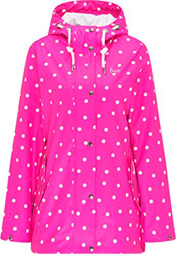 myMo Chubasquero con Lunares, Pink AOP, XXL para Mujer