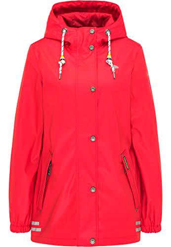 SCHMUDDELWEDDA Chubasquero Chaqueta para Lluvia, Rojo