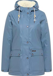 SCHMUDDELWEDDA Chubasquero Chaqueta para Lluvia, Azul grisáceo