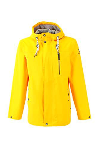 SCHMUDDELWEDDA Chubasquero nootki, Amarillo, S para Hombre