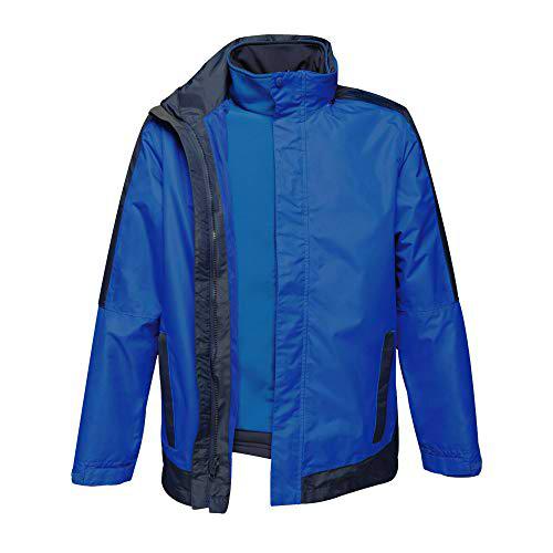 Regatta Chaqueta profesional 3 en 1 de contraste para hombre impermeable y transpirable con capucha oculta y chaqueta interior de Softshell desmontable