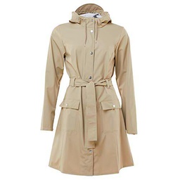 RAINS Curve Jacket Chaqueta, Mujer, Beige, XS/S