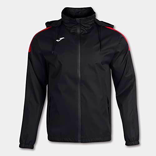 Joma 3XL Anorak Urban IV, Unisex-Adult, Negro-Rojo