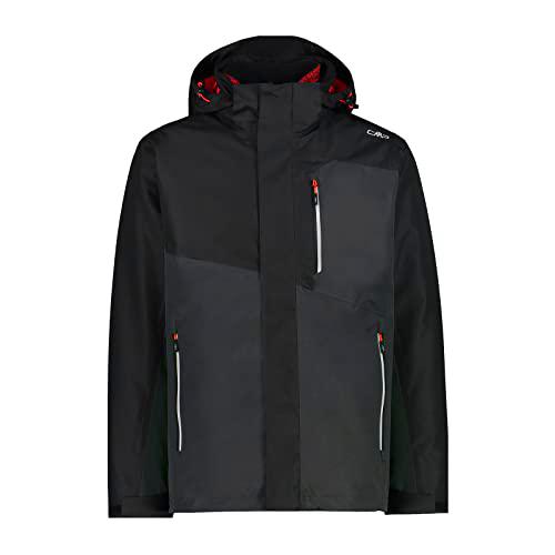 CMP Twill detachble Inner Jacket Hooded Chaqueta, Negro