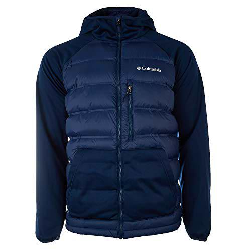 Columbia Chaqueta repelente al agua para hombre, Ramble Down Hybrid Hooded Jacket