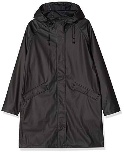 Ichi 20102965, Chaqueta Impermeable Para Mujer, Negro (Black 10001)