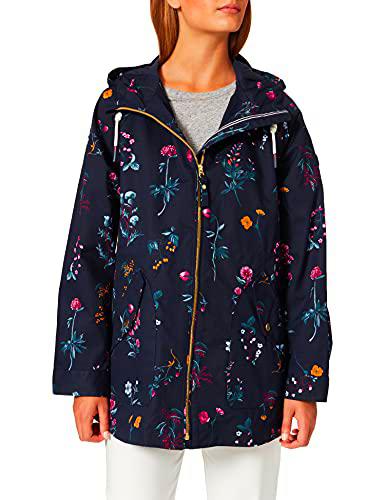 Joules Printed Shoreside Abrigo para Lluvia, Marine Navy Floral