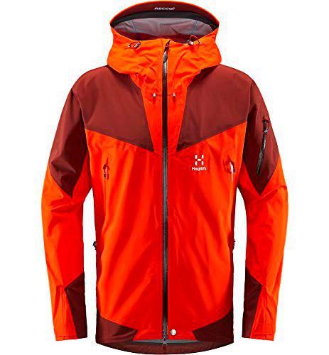 Haglöfs Roc Spire Chaqueta para Hombre, Habanero/Maroon Red , S