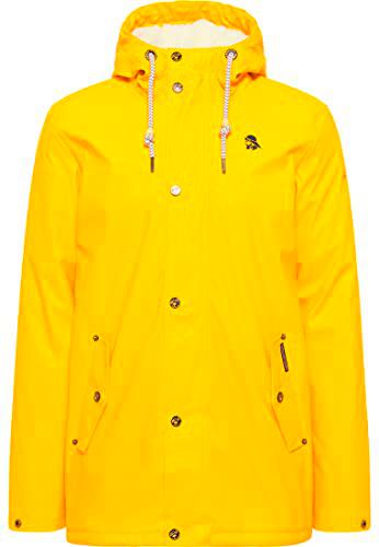 SCHMUDDELWEDDA Chubasquero Chaqueta para Lluvia, Amarillo Solar