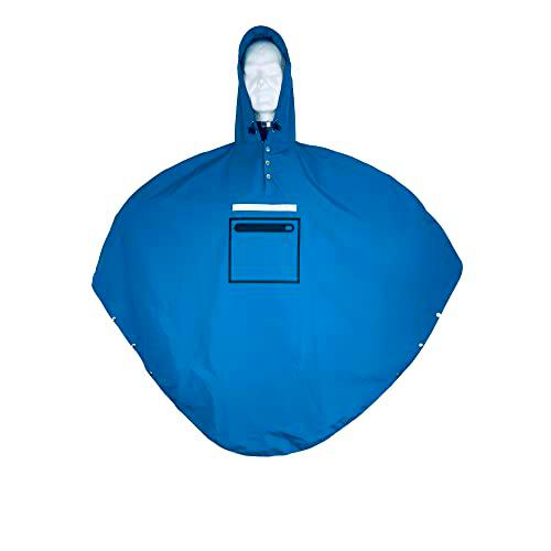 The people's poncho Poncho 3.0, Azul Oscuro, Talla única Unisex Adulto