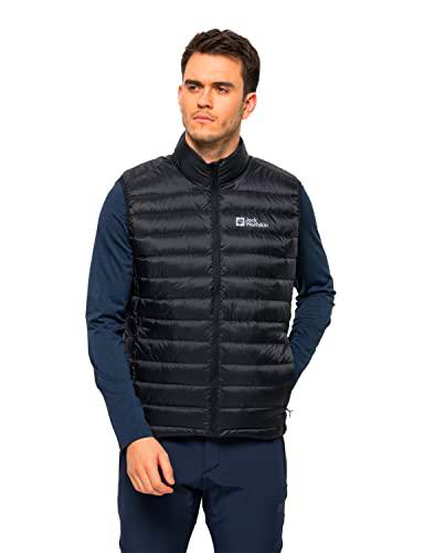 Jack Wolfskin Pack &amp; Go Chaqueta, Negro, L para Hombre