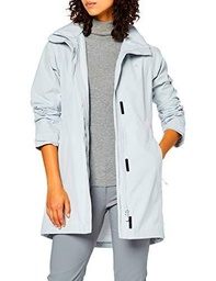 Schöffel Coat Easy L Mel Chubasquero, Mujer, High-Rise, 36