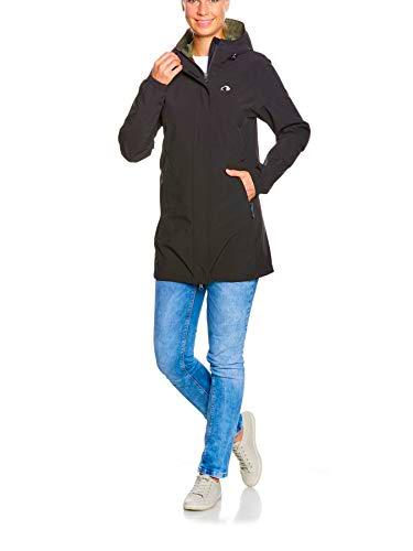 Tatonka Neta Coat Chubasquero, Mujer, Negro, 42