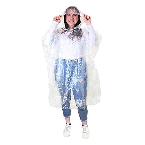 eBuyGB Poncho Impermeable de Emergencia para Lluvia Ideal para Chubasqueros para Festivales y Eventos al Aire Libre