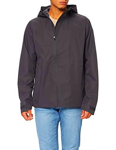 Superdry Train Asymmetric Jacket Chaqueta, Carbón Oscuro