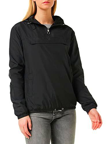 URBAN CLASSICS Sudadera básica cortavientos mujer, con capucha ajustable