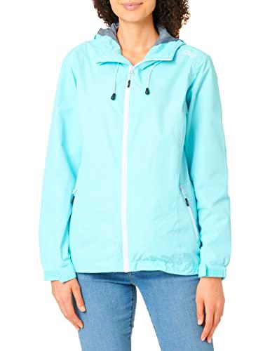 CMP Woman Jacket Fix Hood Rain, Mujer, Agua, 44