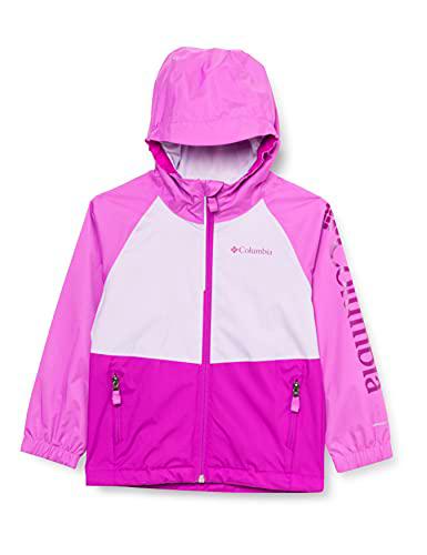 Columbia Dalby Springs Impermeable, Unisex niños, Berry Jam/Pale Lilac/Blossom Pink, XL