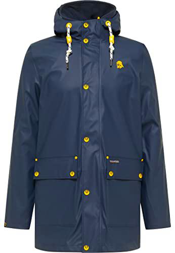 SCHMUDDELWEDDA Chubasquero Chaqueta para Lluvia, Azul Marino