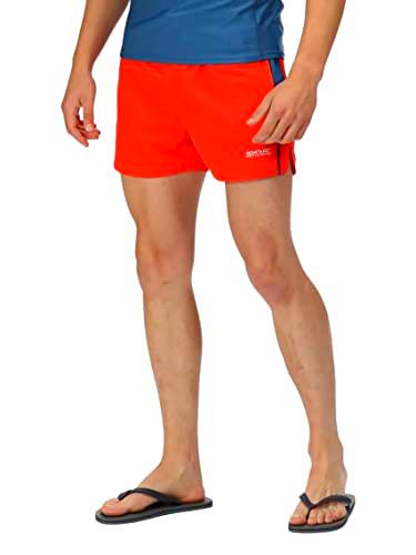 Regatta Rehere Swim Trunks, Fiery Red/Dynasty Blue/Moonlight Denim