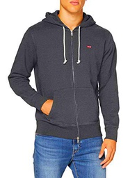 Levi's Zip Up Sudadera, Charcoal Heather Xx, M para Hombre