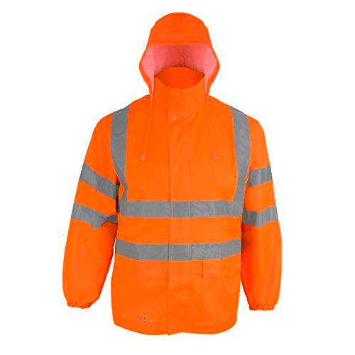 Asatex RJO XXL Chubasquero de advertencia Prevent, naranja brillante, 2XL