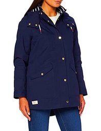 Joules Costa Chaqueta Impermeable, Azul Marino, 36 para Mujer