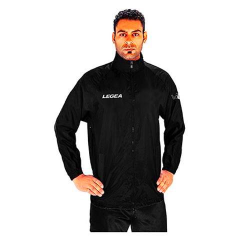 LEGEA Rain Jacket Italia Chaqueta, Unisex Adulto, Negro, L