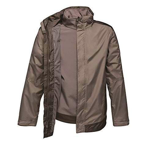 Regatta Chaqueta profesional 3 en 1 de contraste para hombre impermeable y transpirable con capucha oculta y chaqueta interior de Softshell desmontable