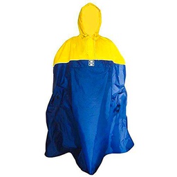 HOCK Mochila Poncho para la Lluvia, Unisex Adulto, Azul, XX-Large