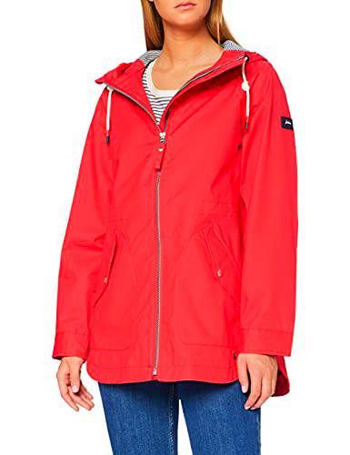 Joules Shoreside Chaqueta Impermeable, Rosso, 38 para Mujer