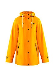 SCHMUDDELWEDDA Chubasquero Chaqueta para Lluvia, Amarillo Curry