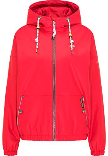 SCHMUDDELWEDDA Chubasquero Chaqueta para Lluvia, Rojo