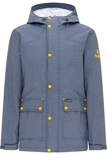 SCHMUDDELWEDDA 36312098 Chaqueta de Lluvia, Smoke Marine Melange