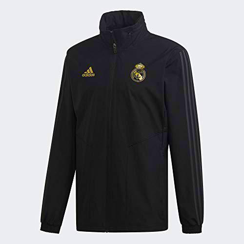 adidas Real AW Jkt Chaqueta de Deporte, Hombre, Black/Carbon, XL