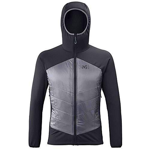 MILLET Hybrid AIRLOFT Hoodie M Chaqueta, Hombre, Noir/Tarmac, XL