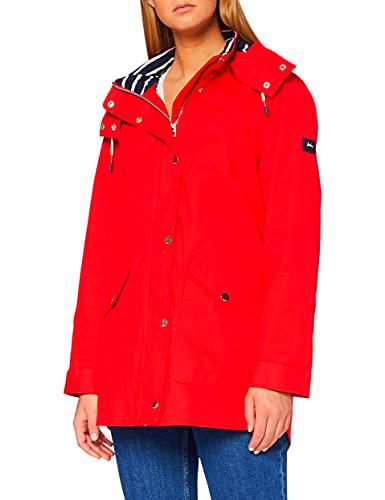 Joules Costa Chaqueta Impermeable, Rosso, 38 para Mujer