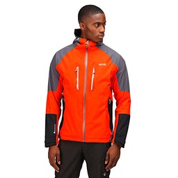 Regatta Chaqueta Sacramento VII impermeable con capucha con linterna Brite Light para hombre