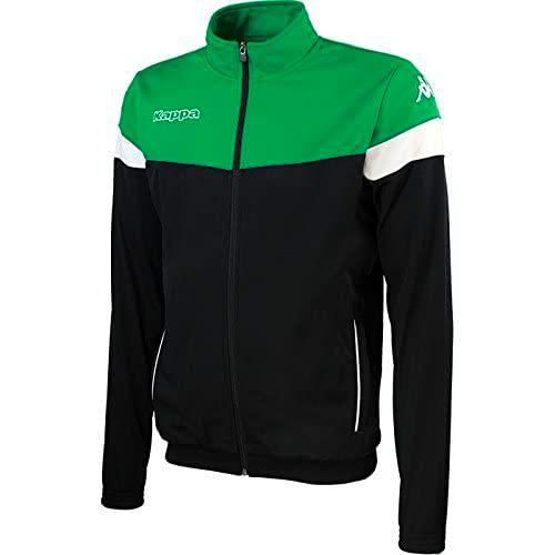 Kappa VACONE JKT Chaqueta, Hombre, Negro/Verde/Blanco, 2XL