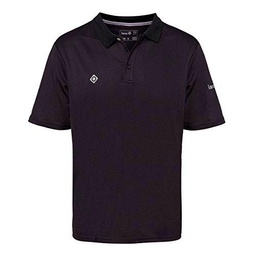 Izas Ordesa Polo De Manga Corta, Hombre, Negro/Plata, XL