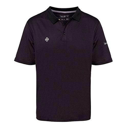 Izas Ordesa Polo De Manga Corta, Hombre, Negro/Plata, XL