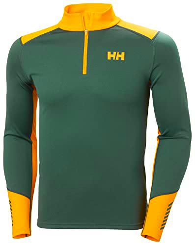 Helly Hansen Lifa Active 1/2 Zip, Camisa Hombre, Verde (Green), XL