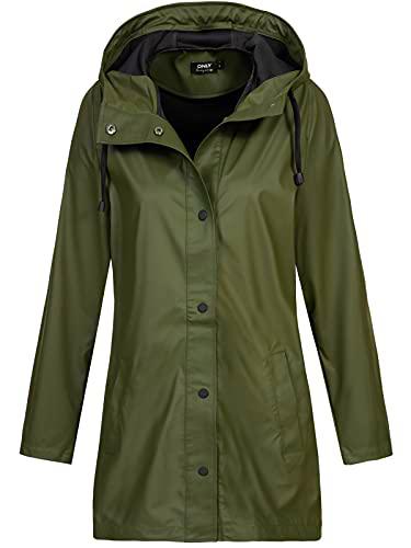 Only Onlellen Raincoat CC Otw Chaqueta, Forest Night